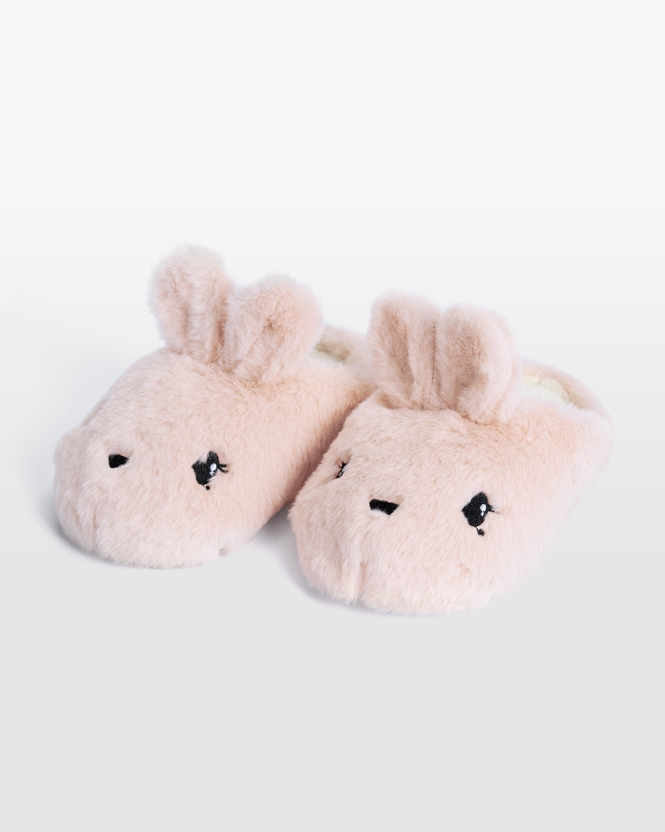 Barntofflor, rosa - Kanin